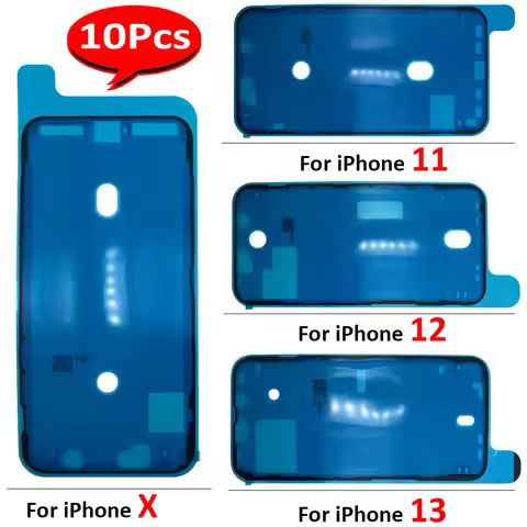 10Pcs， NEW LCD Display Fram sticker Adhesive Glue LCD Screen Waterproof For IPhone 13 12 11 Pro Max 