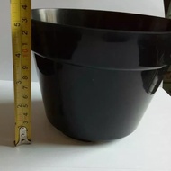HS POT Bunga POT 20 HITAM POT PLASTIK Pot 20 cm Pot plastik hitam 10pc