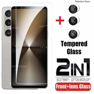 2IN1 Full Screen Protector For Sony Xperia 1 10 VI 10VI 1VI Xperia10VI Xperia1VI 5G Transparent HD T