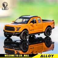 LEO 1:36 Ford Raptor F150 Pull Back Car รถกระบะ โมเดลรถ Diecast Alloy ของเล่นรถสําหรับเด็กผู้ชาย ของสะสม ของขวัญ