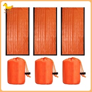 1/2/3/4/5Pcs Emergency Sleeping Bag Thermal Bivy Sack Waterproof Emergency Blanket Sleep Survival Sh