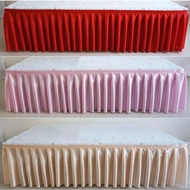Table Decoration/Table SKRITING/Table Skirt/REMPEL Table Skirt Suitable For MJEA Buffet, Guest Table