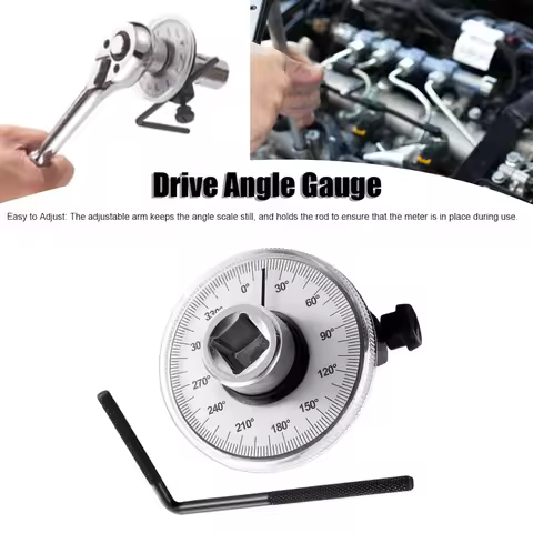 Drive Torque Angle Gauge, 360 Degree Digital Torque Wrench Angle Gauge Wheel Torque Wrench Torque Ad