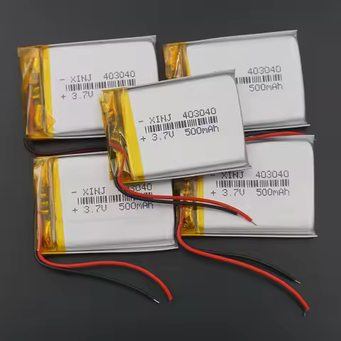 Wholesale 5pcs 3.7V 500mAh 1.85Wh Polymer Li Lithium Battery 403040 For GPS Mp4 Bluetooth Speaker Dr