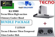 TECNO HOOD AND HOB BUNDLE PACKAGE FOR ( KA 9980 &amp; T22TGSV ) / FREE EXPRESS DELIVERY