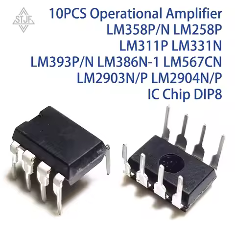 10PCS Operational Amplifier LM358P/N LM258P LM311P LM331N LM393P/N LM386N-1 LM567CN LM2903N/P LM2904
