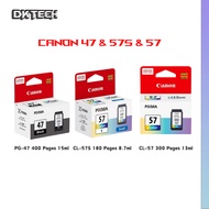 Canon PG-47 Black | Canon CL-57 Color | Canon CL-57S Color Ink Cartridge for E410 E470 E3170 E3370 E