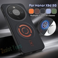 Casing Honor Magic8 Pro 5G Magic 8 Pro 8Pro Magnetic Tech Fabric Case Shockproof Back Cover