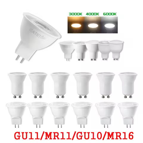 1-20Pack Foco Led SpotLight GU11 MR11 GU10 Bulb Lamp GU5.3 GU4 Cool Light AC220-240V 3W-12W Lamps Re