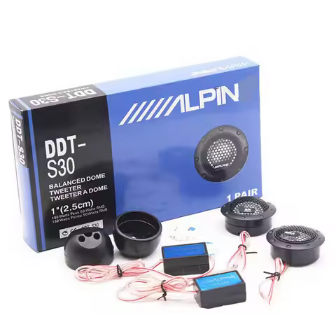 1pairs DDT-S30 Car Tweeter Car Audio Silk Film for Car Modification 180W High-Pitched Audio Loudspea