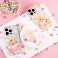 迪士尼小熊維尼與小熊熊For Apple AirPods Pro 2/3/4保護套防震