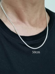 2.5mm Wide 925 Pure Silver DanKau Pi 0.80 Necklace L40cm 45cm 50cm.