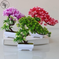 Ramadan decor Artificial Plants Bonsai Decoration Plastic Small Pine Tree Bonsai Fake Flower Plant Potted Room Ornaments Outdoor Garden Decor