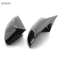 wroosg fangzi Rearview Mirror Cover 2PCS Side Trim Replacement for VW Golf 7 7.5 MK7 GTI R 14-19