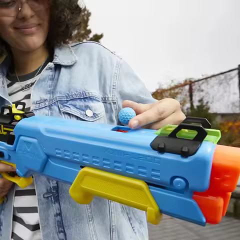 Hasbro Nerf Rival Forerunner XXIII 1200 Blaster with Accu Rounds and Adjustable Sight Nerf Gun for B