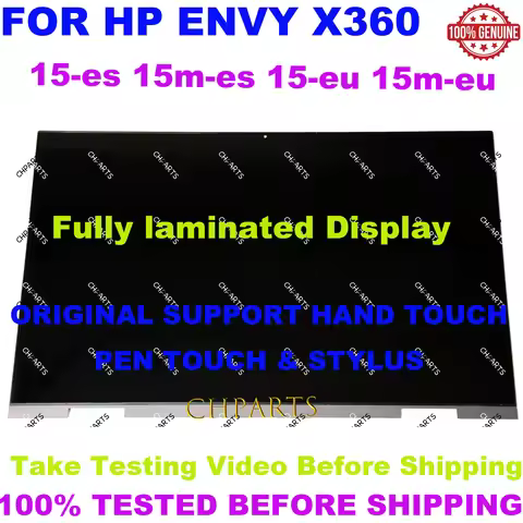 15.6" LCD Touch Screen Replacement Assembly For HP ENVY X360 15-es 15m es 15 eu Display Panel M27504