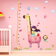 Cartoon Height Stickers Cute Animal Wall Stickers Kindergarten Bedroom Living Room Children Room Bac