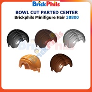 BRICKPHILS Minifigure Hair 38800 Bowl Cut Parted in Center
