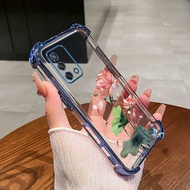 【Lotus flower】Casing OPPO A74 A95 4G A95 5G RENO 5Z 5F A94 4g phone case Silicone Four corner protec