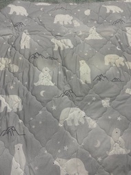 冷感 北極熊 床上用品 床墊 單人床100 cm ×200 cm 涼感 透氣 四邊固定帶