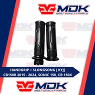 Handgrip + Slongsong CB150R 2015-2024, SONIC 150, CB150X (SUPER GRADE)