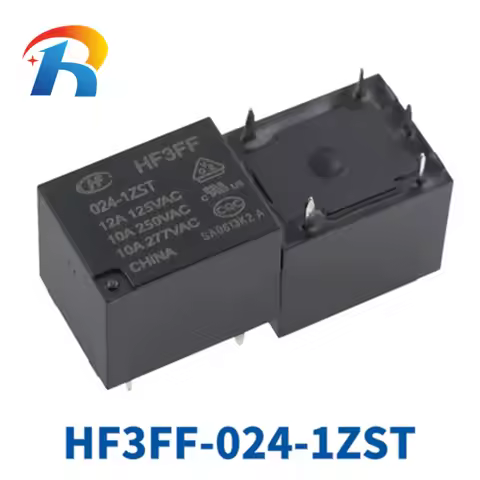 Free Shipping 100Pcs Power Relay JQC- HF3FF 5V 12V 24V -1ZST HF3FF-005-1ZST HF3FF-012-1ZST HF3FF-024