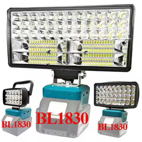 For Makita 18V Li-ion Battery Case Bl1830 Lithium Cell Pack Type C USB Power Bank LED Work Lamp Ligh