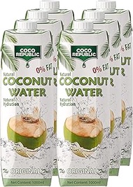 Coco Republic Coconut Water Original, 12 X 1L,white