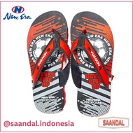 HIJAU MERAH New Era Bola EVA Flip Flops MB 60321 Men's Flip Flops Red Blue Gray Green