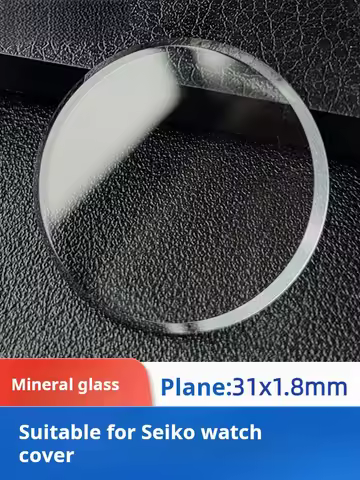 For Seiko No.5 SNX SNKH SCWA 31x1.8mm Mineral Glass Flat With Big Chamfer Watch Mirror Transparent C