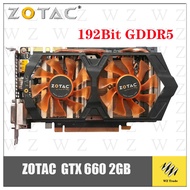 100% Original ZOTAC GeForce GTX 550ti 650 650TI 660 750TI 760  2GB GPU 192Bit GDDR5 Graphics Cards f