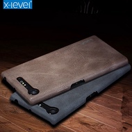 Luxury Retro PU Leather Case For Sony Xperia 10 XZ1 XZ2 XZ3 compact Back Cover Case XZ2 Premium XA1