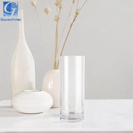 Gazechimp Tall Flower Vase Plant Pot Holder for Dried Flowers Acrylic Cylinder Vase