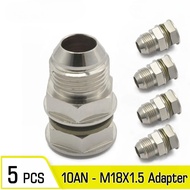 5PCS Turbo Oil Pan Return/Drain Plug Adapter Fitting 10AN No Welding Steel Oil Return Seal Bolt