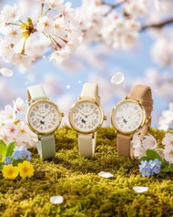 Pastel Floral Moveable Cat Walk Watch 春日花海貓貓轉動手錶
