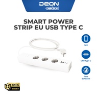DEON Smart Power Strip EU USB Type C Stop Kontak Pintar Smart Power Strip EU USB Type C