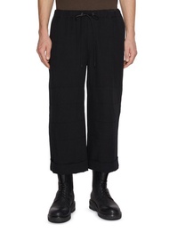 THE VIRIDI-ANNE CROPPED COTTON LINEN TROUSERS