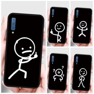 Case Samsung Galaxy A7 2018 A8 Plus A9 2018 A7 2016 A7 2017 Funny Couple Phone Case Soft Silicone Protective Cover