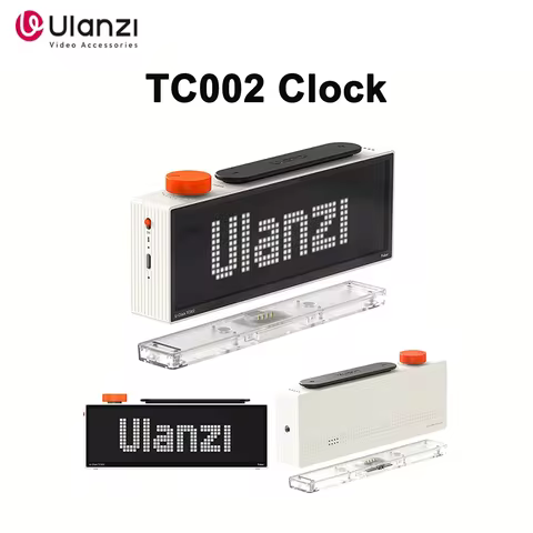 Original Ulanzi TC002 Pixbar Smart Pixel Clock II Multi Function Weather Calendar Focus Countdown Ti