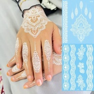 Henna Tattoo Sticker / HENNA corak white lace Pengantin tattoo temporaly waterproof tattoo