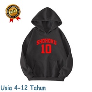 Shohoku 10 Anime Slam Dunk Children's Hoodie Sweater Premium Fleece Hoodie Jacket