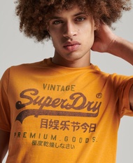 Superdry Vintage Vl Classic Tee-Thrift Gold Marl