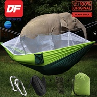 DF.os Single-person Hammock Hanging Bed Portable Fabric Hammock With Mosquito Net For Outdoor Camping Travel
