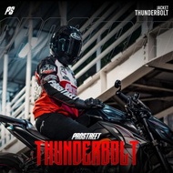 Jaket Motor Prostreet Thunderbolt Red Ukuran L