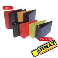 Hard Cover PVC 2D Ring CD VCD File / CD VCD Sleeve Refill Filing Holder / PVC CD & VCD File/40 mm/2D