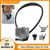 K&F CONCEPT ขายึดคล้องคอ Neck Camera Holder Mount with 1/4" adapter for DJI Action 6/GoPro Camera