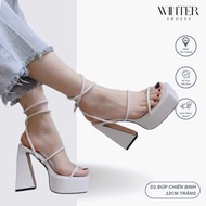 13cm D1 Double Heel Shoes (3 warrior straps) super hot, new 2025, great on feet, easy to coordinate 