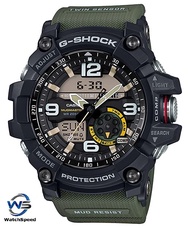 Casio G-Shock Mudmaster Analog Digital Twin Sensor Green Men Watch GG-1000-1A3