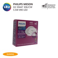 Philips 59447 Meson G5 090 5.5W 30K Yellow Round LED Downlight