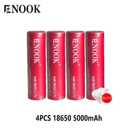 Enook 18650 （Red ）5000mAh 40A lithium ion Rechargeable battery 3.7v battery